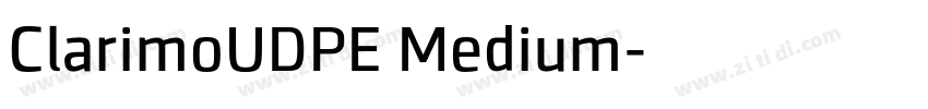 ClarimoUDPE Medium字体转换